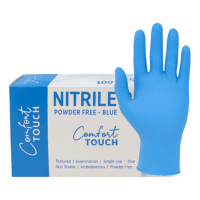 Nitril hanskar bláir 100stk