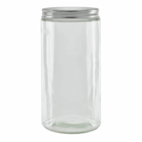 Krukka 750 ml m/silfur loki