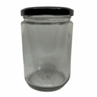 Krukka 560 ml m/gylltu loki