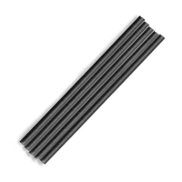 Sogrör svört Jumbo Compostable 200stk